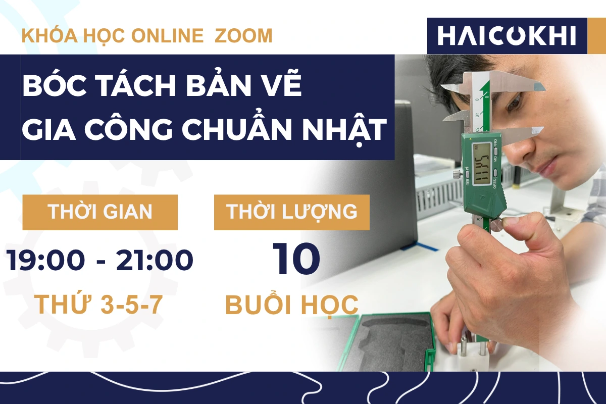 Bóc tách bản vẽ gia công chuẩn Nhật
