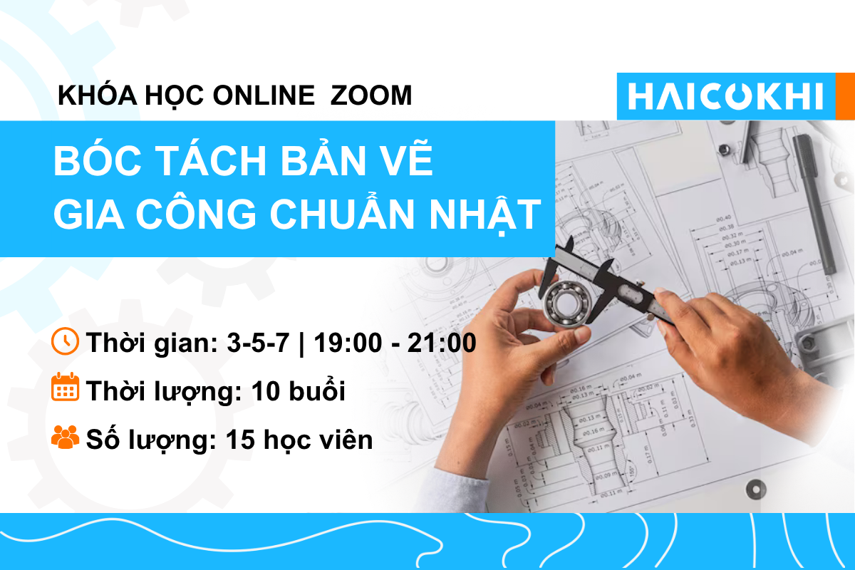 Bóc tách bản vẽ gia công chuẩn Nhật
