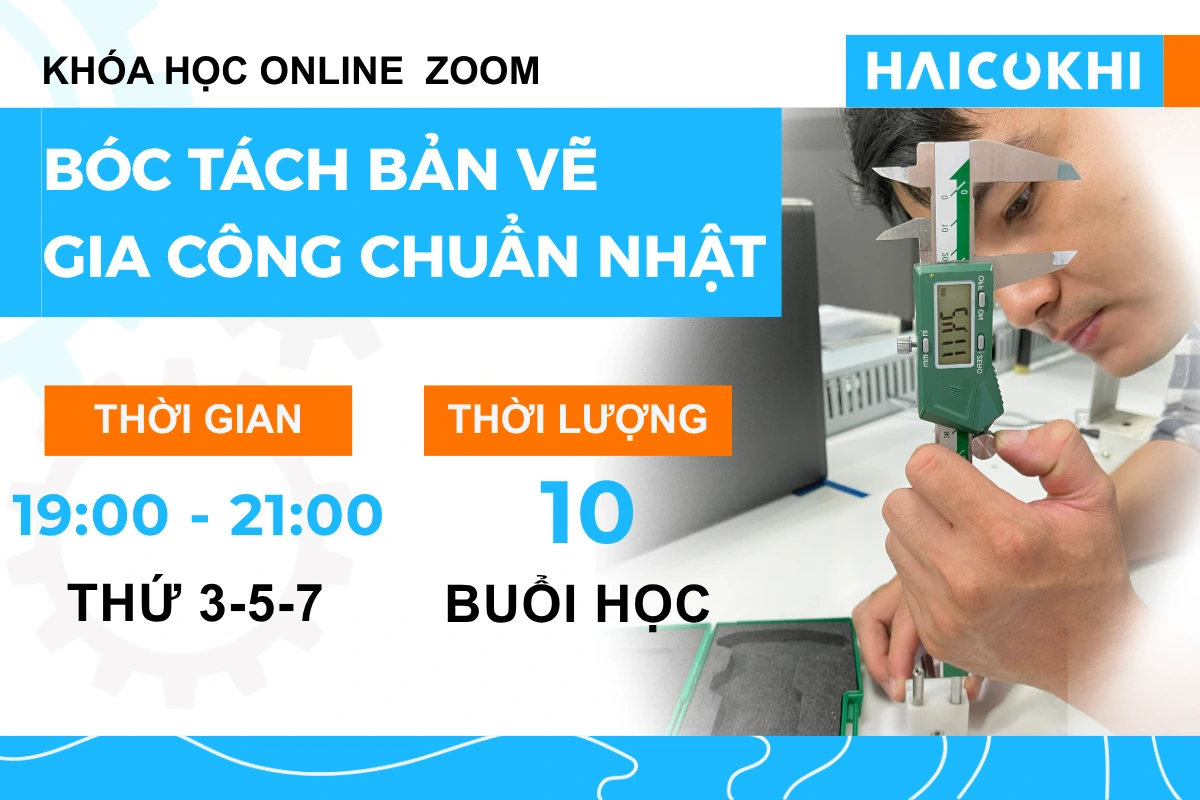 Bóc tách bản vẽ gia công chuẩn Nhật