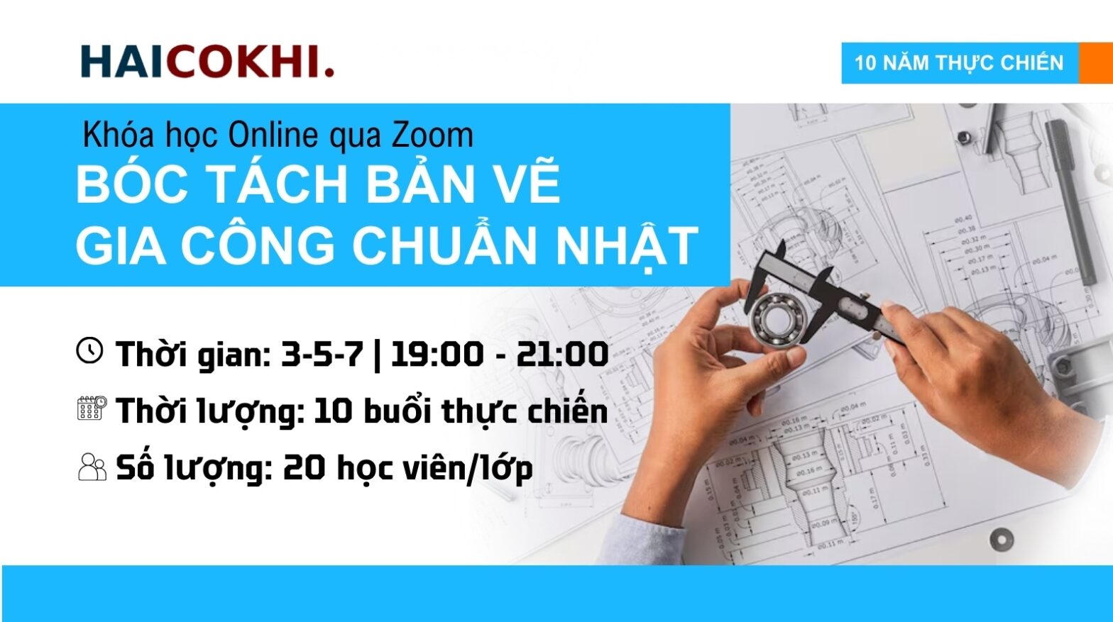 Bóc tách bản vẽ gia công chuẩn Nhật