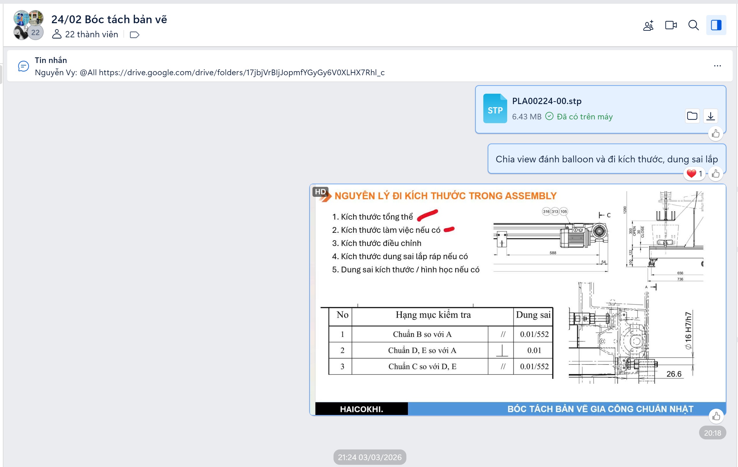 Lớp học thiết kế máy