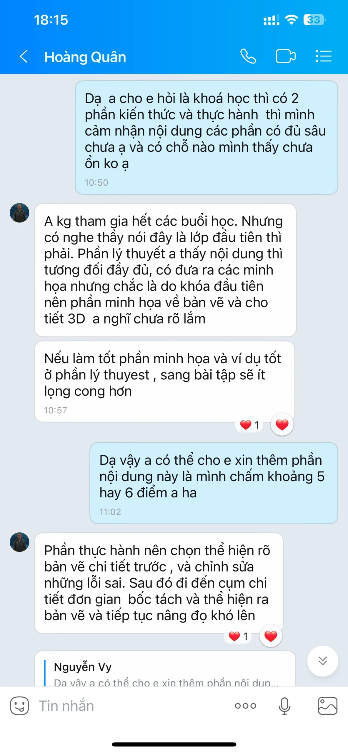Phản hồi học viên Anh Quân 1