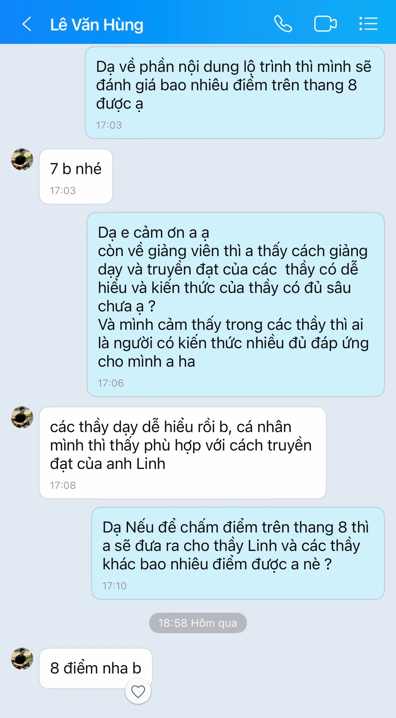 Phản hồi học viên Văn Hùng 2