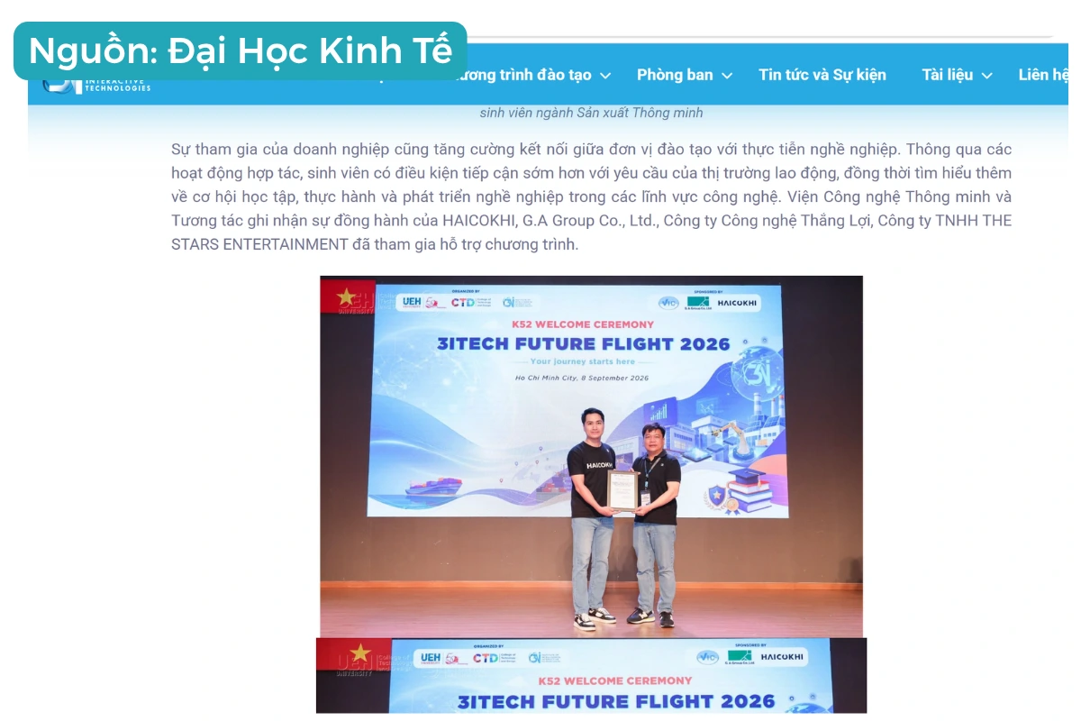 Hải Cơ Khí đồng hành cùng sinh viên ĐH Kinh tế - hình 1